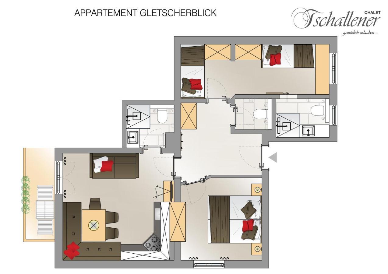 Chalet Tschallener Apartamento Ried im Oberinntal Exterior foto